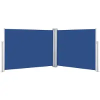 The Living Store zijluifel Grote - Blauw - 140 x (0 - 1.000) cm - Uittrekbaar