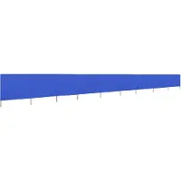 The Living Store Inklapbaar Windscherm - 1.200 x 160 cm - Nonwoven Stof en Hout