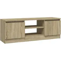 The Living Store Tv-kast Classic Sonoma Eiken - 102x30x36cm - Stevig houten meubel