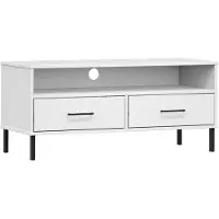 The Living Store OSLO TV-Kast - 106 x 40 x 46.5 cm - Massief grenenhout