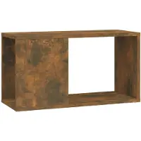 The Living Store tv-meubel bewerkt hout - gerookt eiken - 60 x 24 x 32 cm (B x D x H)