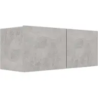 The Living Store Televisiekast - 80 x 30 x 30 cm - Betongrijs