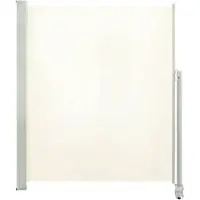 The Living Store Zijluifel - 160 x 0-300 cm - UV-bestendig - Automatische Terugrol - Crème/Grijs