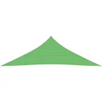 The Living Store Schaduwdoek HDPE 5x5x6m - Driehoek - Lichtgroen