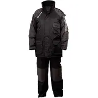 Quantum Fishing Winter Set - vispak warmtepak voor vissen - 140-152 - zwart-grijs - Kinder vispak - -Kinder Warmtepak