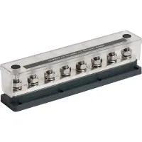 Ultraflex Busbar 8 Studs Zwart,Zilver 650 A