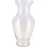 DK Design Bloemenvaas Mira - trompet vaas - transparant glas - D13 x H26 cm - Vazen