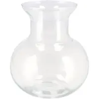 DK Design Bloemenvaas Mira - bol vaas - transparant glas - D25 x H27 cm - Vazen