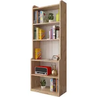 Soof&Tess Boekenkast - Opbergrek Met 6 Planken - Woonkamer - Slaapkamer 30 x 60 x 180 cm - Bruin-Open Planken - Voor Kantoor
