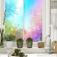 Homewell Holografische Raamfolie HR++ 60x200cm - Zonwerend & Isolerend - Statisch Zelfklevend - Zeepbel-effect