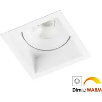 Berla Lighting Inbouwspot Vierkant Wit 6.5Watt Led IP44 DTW