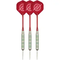Faver Dartpijlenset Compleet - Reserve Shafts - Nikkel/Silver - Metalic - Rood - 20 gram