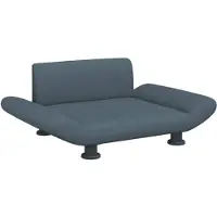 The Living Store Living Store hondenbed, donkergrijs, 70x45x28 cm, stof