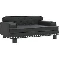 The Living Store Living Store hondenbed, zwart, 70x45x30 cm, kunstleer