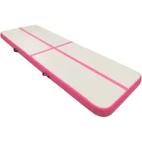 The Living Store Sportmat - Opblaasbaar - 400x100x20 cm - Hoge-dichtheid PVC
