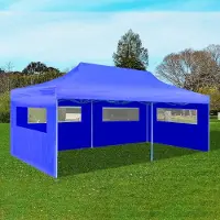 The Living Store De Living Store opblaasbare partytent, inklapbaar, blauw, 3x6 meter