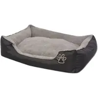 The Living Store De Living Store hondenmand met gestoffeerd kussen, maat XL, zwart