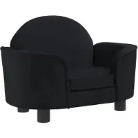 The Living Store Living Store hondenbed, zwart, 66x40x45 cm, fluweel