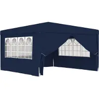 The Living Store De Living Store Profi-Partytent met zijwanden, 4x4 meter, blauw, 90 g/m²