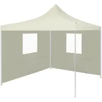 The Living Store De Living Store vouwwand met 2 panelen, 3 x 3 meter, crèmekleurig