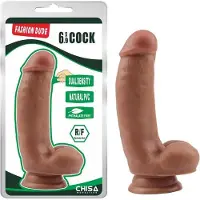 CHISA Dildo Dual Density Fashion Dude 6.9 Tan