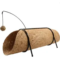 D&D Home - Speelgoed Voor Dieren - Kat - Reina Katten Speeltunnel 80x36x25cm Beige - 1st