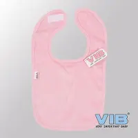 Vib - Slabbetje Luxe velours - Baby Roze Uni - Babykleertjes - Slabbetjes - zwangerschap aankondiging - baby aankondiging