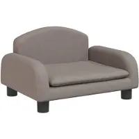 The Living Store Living Store hondenbed, taupe kleur, 50x40x30 cm, met stoffen bekleding