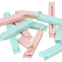 Concorde Vershoudclips - 36x - pastel kleurenmix - kunststof - 3 formaten - voedsel vershoudklemmen