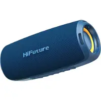 HiFuture Gravity luidspreker - Bluetooth speaker draadloos 5.3 - 12 Uur Speeltijd - IPX7 Waterdicht - Schakelen Tussen Twee Bluetooth-Apparaten - RGB LED-Licht - Kleur Blauw