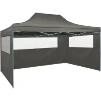 The Living Store De Living Store vouwwand met 3 wanden, afmetingen 3x4,5 meter, kleur antraciet