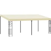 The Living Store De Living Store wandpaviljoen, afmetingen 6x3x2,5 meter, crèmekleurig