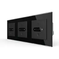 Livolo | Zwart | SR+SR+SR | Slide-Dimmer | Smart Home - Bekijk hier!