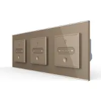 Livolo | Goud | SR+SR+SR | Slide-Dimmer | Smart Home - Bekijk hier!