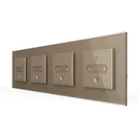 Livolo | Goud | SR+SR+SR+SR | Slide-Dimmer | Smart Home - Bekijk hier!