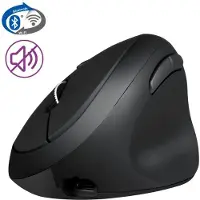 Perixx Perimice-819 Draadloze Ergonomische muis - Draadloos 2,4ghz + Bluetooth - Oplaadbaar muis - Stille muis - Anti slip coating
