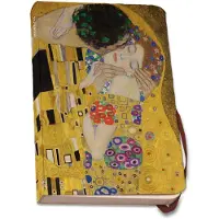 Bekking & Blitz - Notitieboek A5 - Zachte kaft - De kus - Gustav Klimt - Kunst