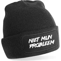 Beechfield Niet mijn probleem Warme Wintermuts | Beanie | Muts | Winter | Kou | Niet mijn probleem | Tekst | Cadeau | Apres Ski | Wintersport | Skimuts | Verzending binnen 24 uur!