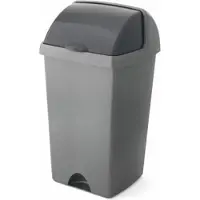 Addis Afvalbak 'Nox' - Roll Top Prullenbak - 50 liter - Antraciet