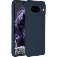 Accezz Liquid Silicone Backcover voor de Google Pixel 8 - Donkerblauw