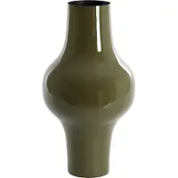 Light & Living Light&living Vaas deco Ø22x40 cm SINDO glanzend donker olijf groen