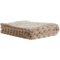 Light & Living Plaid 170x130 cm VIENNE beige (Beige, 170x130x0.5cm)