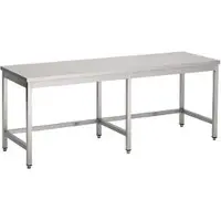 CombiSteel Werktafel | open onderstel | 240cm | RVS | | 7812.0165