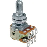 Alps Potentiometer Alpha 2x500K blender 10mm Split Shaft blends 2 sources MIJ