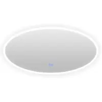 Casajoy Badkamerspiegel Bright 120x70cm Ovaal Ledverlichting en Anticodens