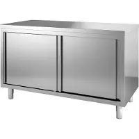 CombiSteel Werktafel | schuifdeuren | 140cm | RVS | | 7812.0110