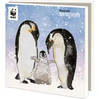 Bekking & Blitz - Kaartenmapje - winterkaarten - Kerstkaarten - Museumkaarten - 10 stuks - Inclusief enveloppen - Uniek design - Winter dieren - Maartje Bodt - Wereld Natuurfonds
