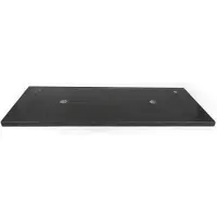 Saniclass Noche Wastafelblad - 120x46cm - 2 kraangaten - 2 sifonuitsparingen - basalt gepolijst
