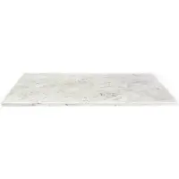 Saniclass Dia Wastafelblad - 120x46cm - zonder kraangaten - 2 sifonuitsparing - 2 wasbakken - marmer - wit gepolijst