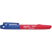Milwaukee Markeerstift - - Inkzall - Blauw - Acrylaatpunt - Geschreven op ruwe oppervlakken